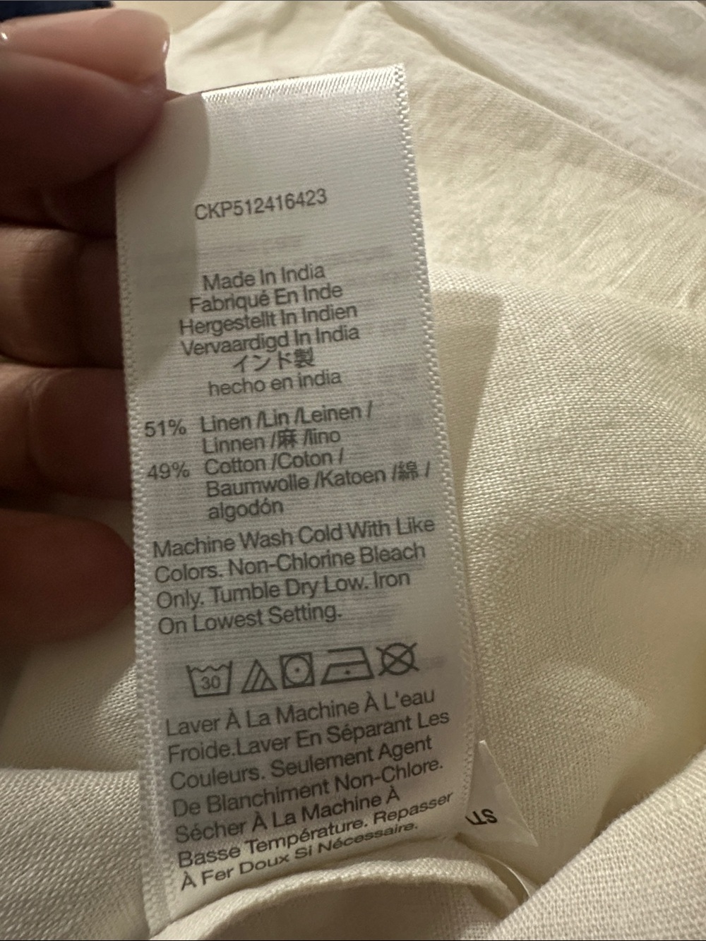 Madewell Straight-Hem Shirt in Linen-Cotton Blend Sz. XS - Picture 5 of 9